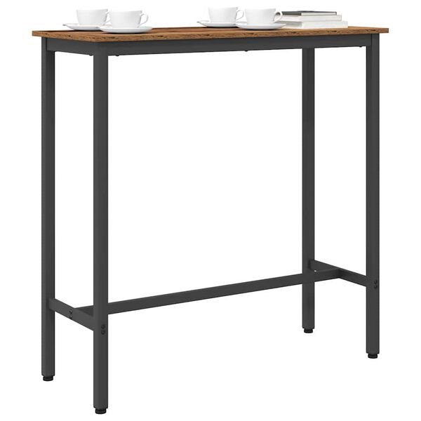 vidaXL miza Star les 100 x 40 x 100,5 cm Inženirski les in jeklo