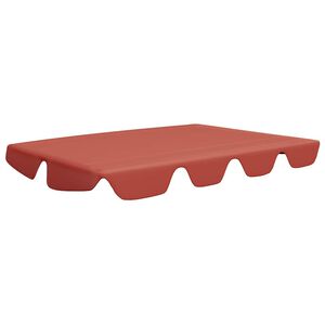 vidaXL Streha za vrtno gugalnico terakota 188/168x145/110 cm