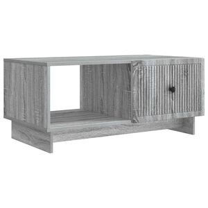 vidaXL Klubska miza Siva Sonoma 90 x 50 x 40 cm Inženirski les