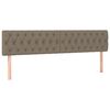 vidaXL Posteljni okvir brez vzmetnice taupe 120x190 cm blago