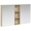 vidaXL Komplet omaric za kopalnico 3 kos 100 x 10,5 x 60,5 cm