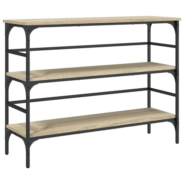 vidaXL Klubska mizica sonoma hrast 100x32x75 cm inženirski les