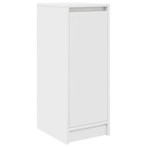 vidaXL Omarica za čevlje bela 29,5x34x76 cm inženirski les