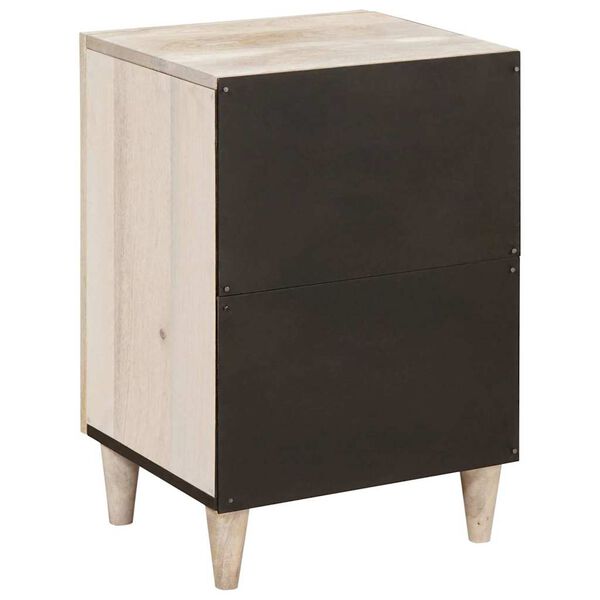 vidaXL Kopalni&scaron;ka omarica z vrati Bela 38 x 33 x 58 cm Konstruiran les