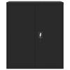 vidaXL Arhivska omara črna 90x40x105 cm jeklo