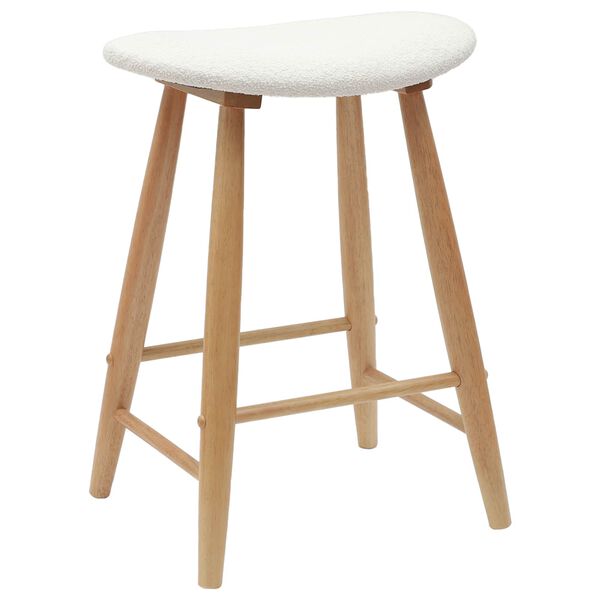 vidaXL Jedilni stoli 2 pcs Naravna 46 x 37 x 63 cm Masivno gumovo les