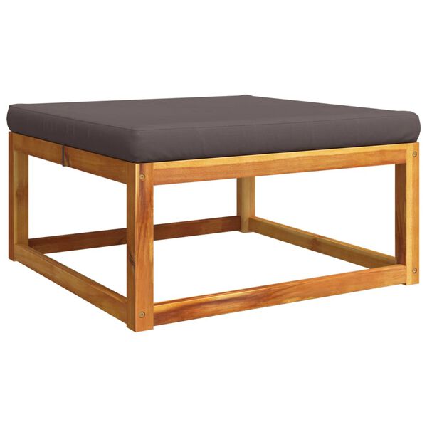 vidaXL 11-delni vrtni komplet sedežnih garnitur z blazinami, akacijev les in vrv