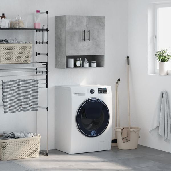 vidaXL Stenska omarica betonsko siva 60x31x70 cm inženirski les