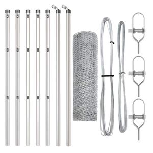 vidaXL Steber ograje. srebrna