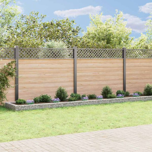 vidaXL Visoka greda gabion pocinkano jeklo 800x100x20 cm