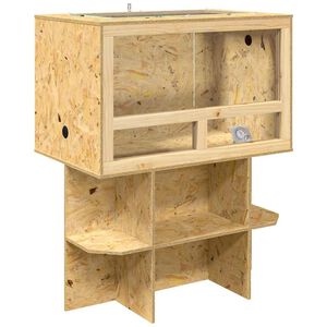 vidaXL Terarij Rjava 80 x 50 x 100 cm OSB