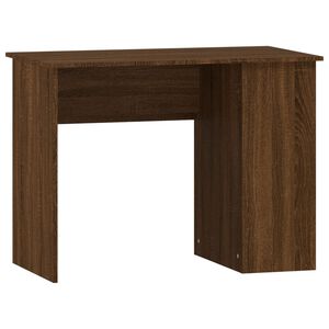 vidaXL Pisalna miza rjavi hrast 100x55x75 cm inženirski les
