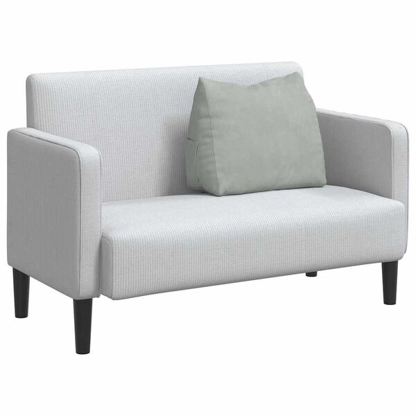 vidaXL Poglavni vzglavnik Svetlo siva 60 x 20 x 50 cm Žametna tkanina