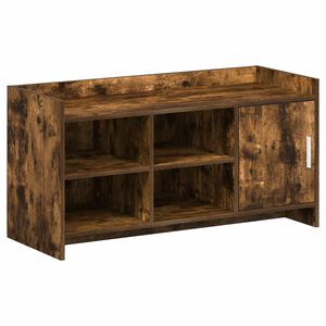 vidaXL Omara za čevlje Dimljen hrast 100 x 39,5 x 51 cm Inženirski les