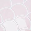 vidaXL Plo&scaron;čica ribje luske 10 pcs Svetlo roza 30 x 30 cm