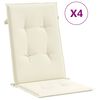 vidaXL Blazine za vrtne stole 4 kosi krem 120x50x2 cm blago