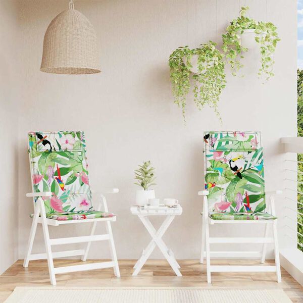 vidaXL Blazine za stole 2 kosa večbarvna oxford tkanina