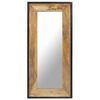 vidaXL Ogledalo 110x50 cm trden mangov les