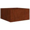 vidaXL Cvetlično korito 80x80x40 cm corten jeklo