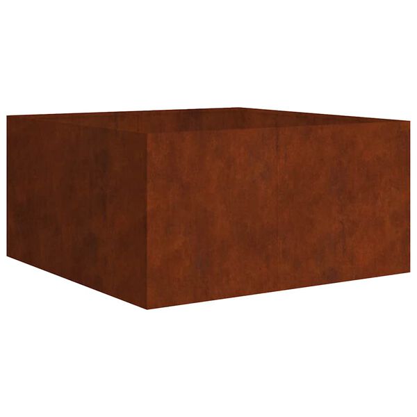 vidaXL Cvetlično korito 80x80x40 cm corten jeklo