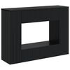 vidaXL Konzolna miza Črtasto Črna 101 x 29 x 74 cm Konstruirano leseno