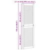 vidaXL Vrata omare z vrati 2 pcs Naravna 170 x 2,1 x 49,5 cm