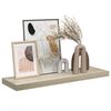 vidaXL Stenska polica barva hrasta 80x23,5x3,8 cm MDF