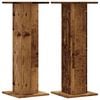 vidaXL Stojalo za rastline 2 kosa starinski les 30x30x80 cm inž. les