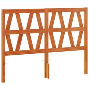vidaXL Vzglavje vo&scaron;čeno rjava 135 cm trdna borovina