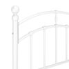 vidaXL Posteljni okvir bel kovinski 100x200 cm