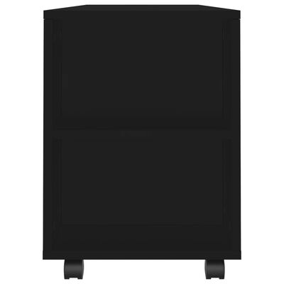 vidaXL TV omarica črna 102x34,5x43 cm inženirski les