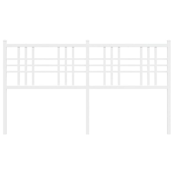 vidaXL Kovinsko nadomestno vzglavje belo 160 cm