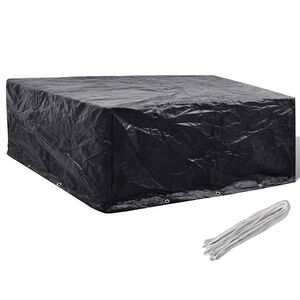 vidaXL Pokrivalo za vrtno pohi&scaron;tvo z 10 obročki 260x260x90 cm