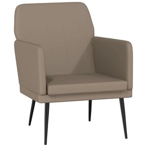 vidaXL Fotelj kapučino 61x78x80 cm umetno usnje