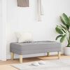 vidaXL klop z blazino Oblačno siva 113 x 57 x 39 cm blago