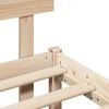 vidaXL Konstrukcija postelje Rjava 150 x 200 cm Trden borov les