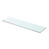 vidaXL Polica Prosojno Steklo 80x20 cm