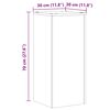 vidaXL Stojalo za rastline 2 kosa artisan hrast 30x30x70 cm inž. les