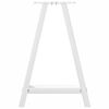 vidaXL Noge za jedilno mizo v obliki črke A, 2 kosa, bele barve, 60 x (72-73) cm, jeklo