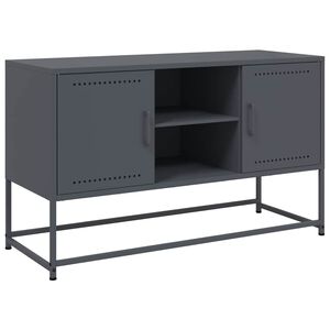 vidaXL TV omarica antracitna 100,5x39x60,5 cm jeklo