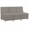 vidaXL Modularna sofa enota brez naslonov 3 pcs Taupe 55 x 74 x 82 cm