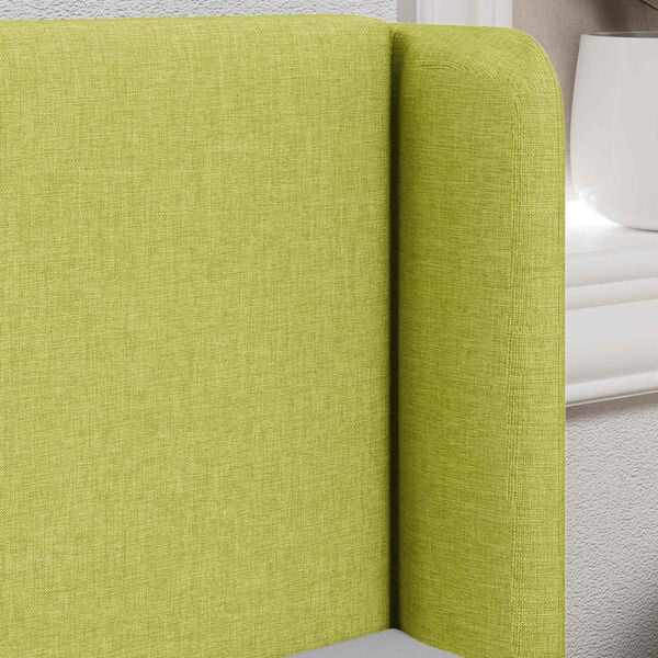 vidaXL U&scaron;esni vzglavnik Zelena 40,5 x 40,5 x 4 cm blago