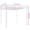 vidaXL Vrtni gazebo Antracit 3x3 m Aluminij