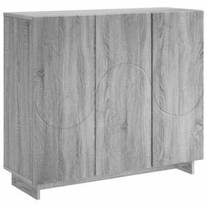 vidaXL Komoda Siva Sonoma 85,5 x 31 x 75 cm Inženirski les