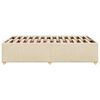 vidaXL Posteljni okvir brez vzmetnice krem 120x200 cm blago