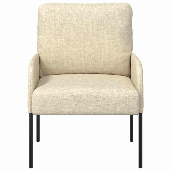 vidaXL Sedežne garniture z blazino 55cm krema Vezani les