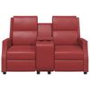 vidaXL Masažni dvosed vinsko rdeče umetno usnje