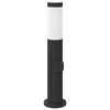 vidaXL Stebriček z vtičnico 50 cm nerjaveče jeklo IP44