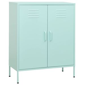 vidaXL Omara za shranjevanje mint zelena 80x35x101,5 cm jeklo