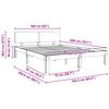 vidaXL Konstrukcija postelje z vzglavjem Voskast rjav 160 x 200 cm